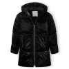 20COAT 45J: Midi length Shiny Padded Coat (2-3 Years)